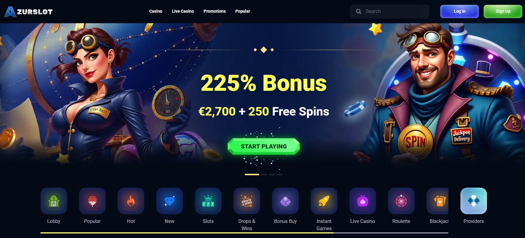 Azur Slot Bonusové Nabídky